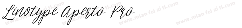 Linotype Aperto Pro字体转换